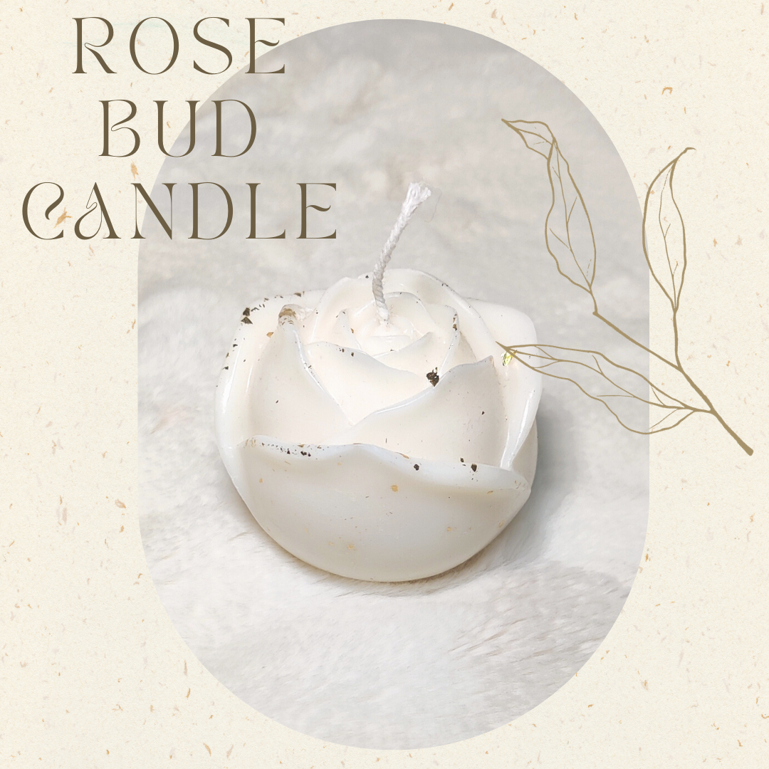Rose bud scented candle