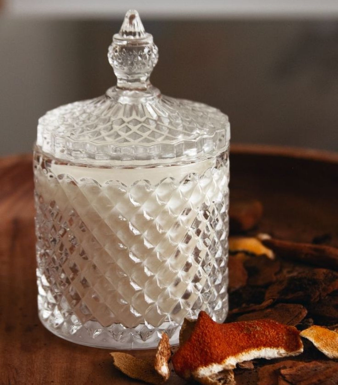 Crystal Glass Jar Scented candle 100gm