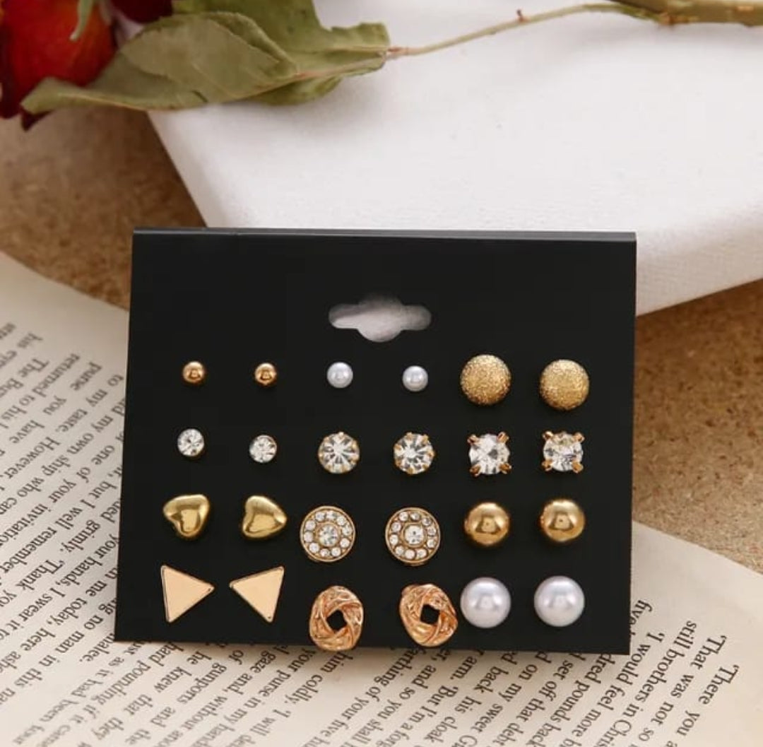 Golden/Silver designer studs