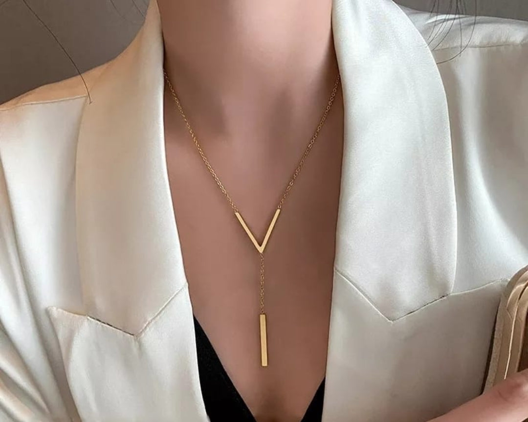 V shape necklace