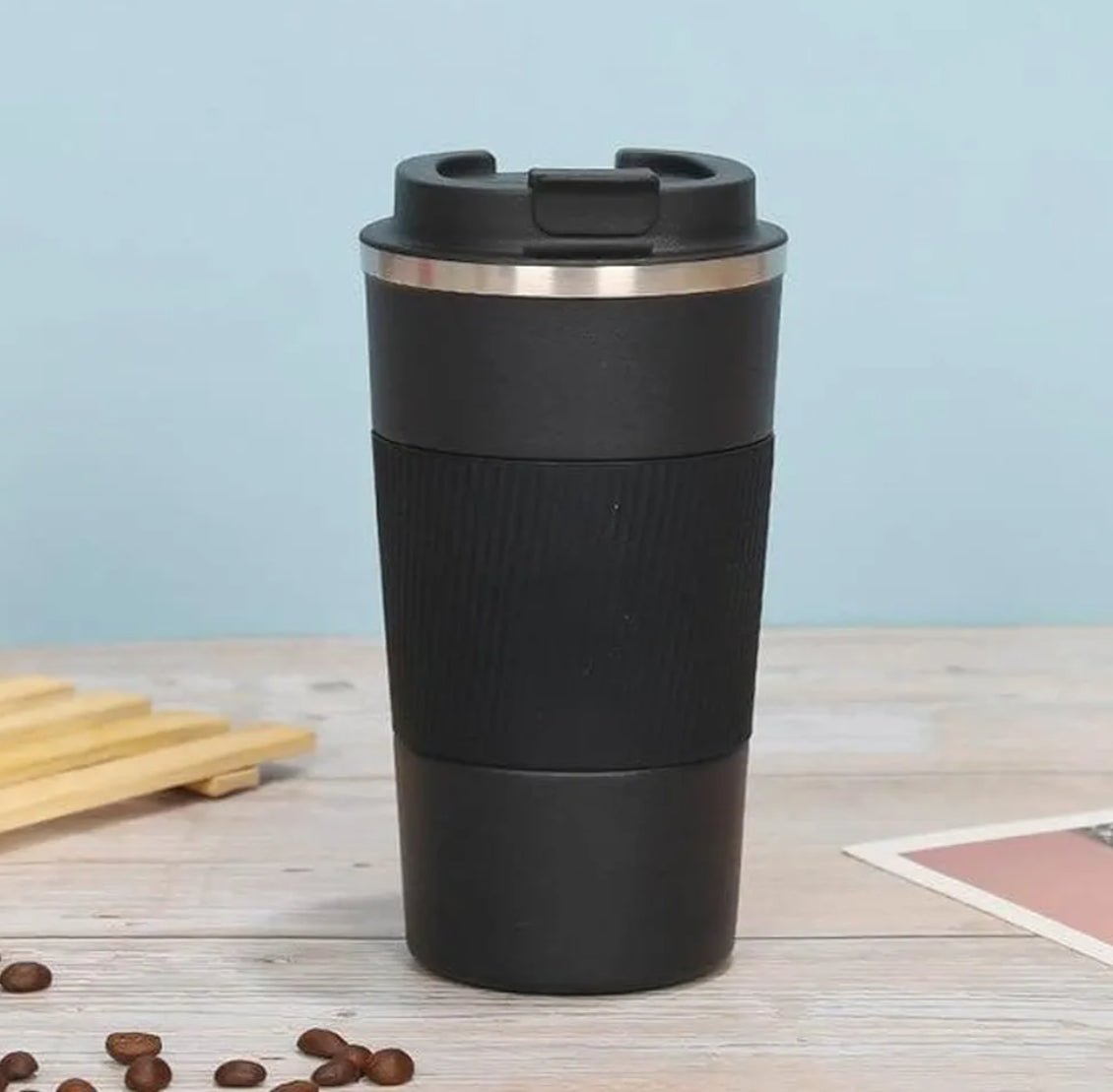 Travel Mug - Black/White