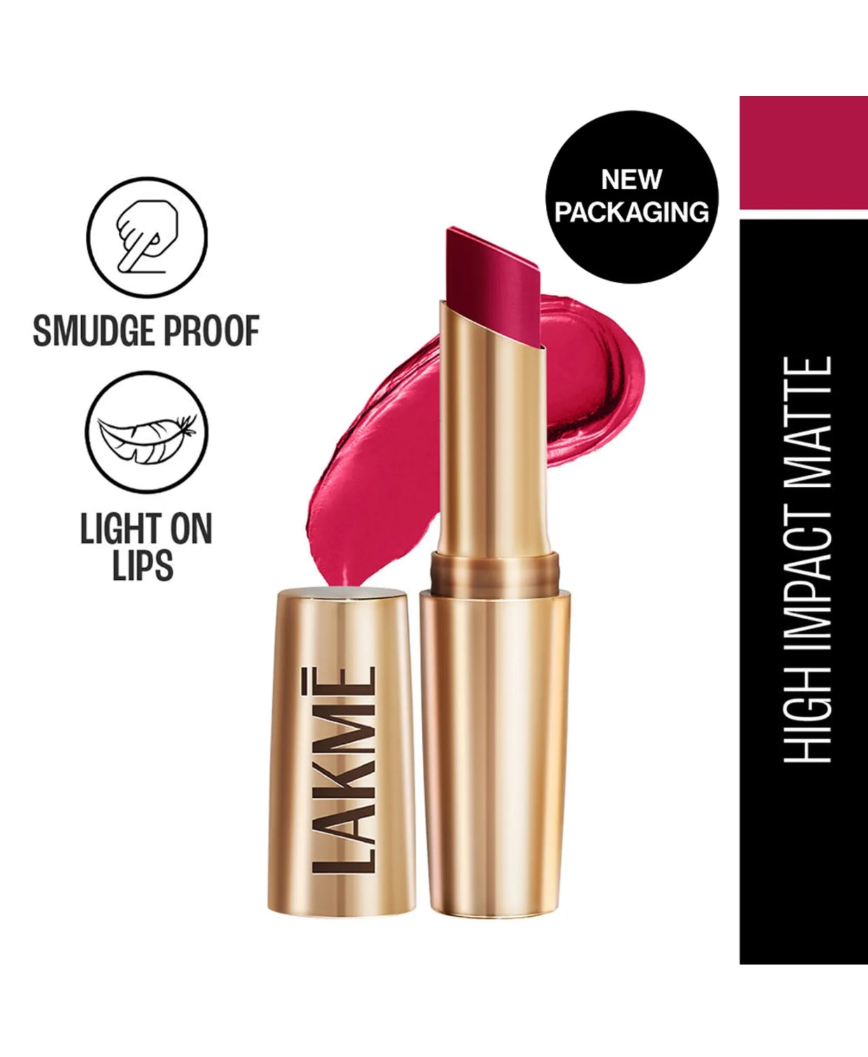 Lakme 9to5 Primer + Matte Lip Color - Red Rose (3.6gm)