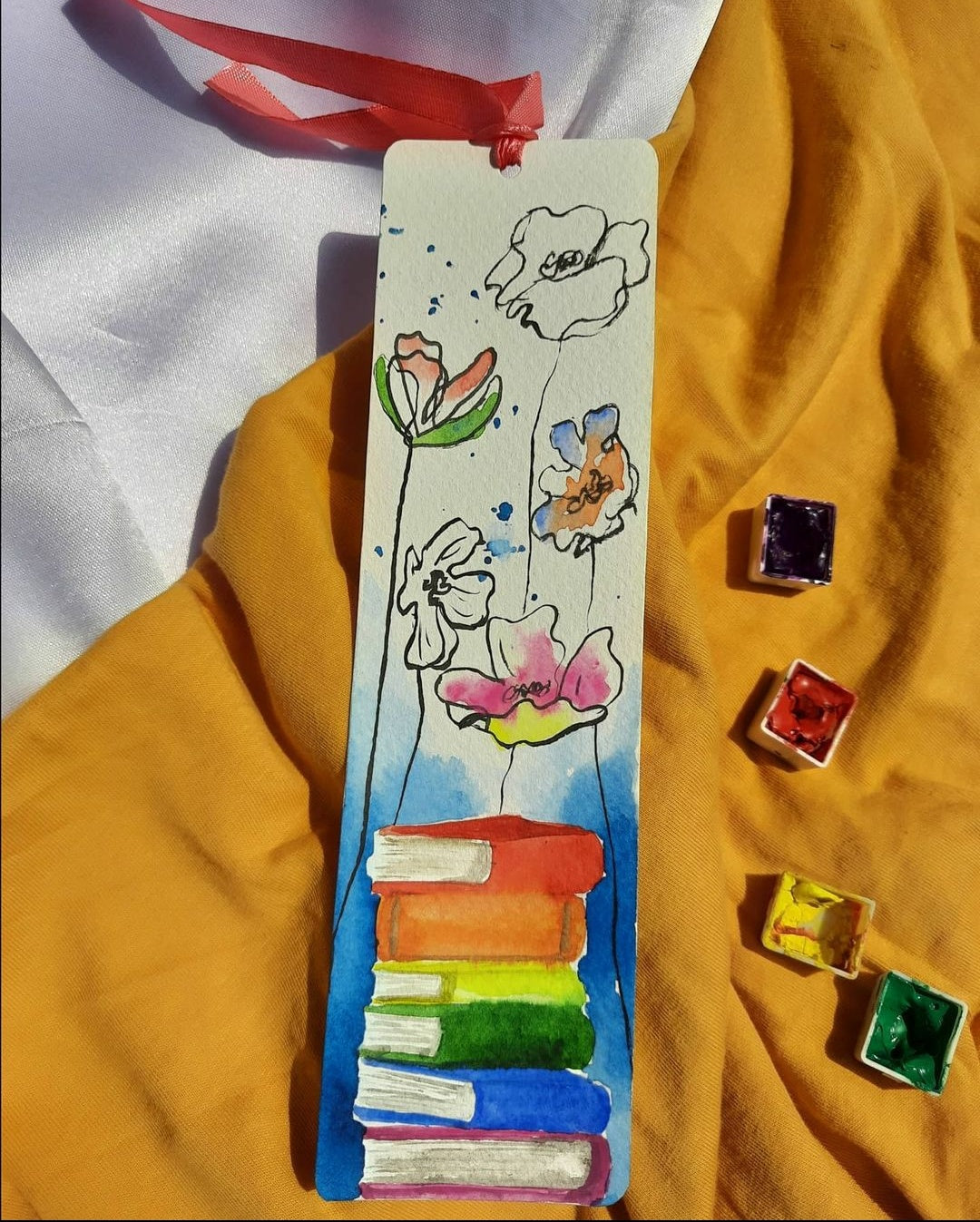 Bookmark - Books stack