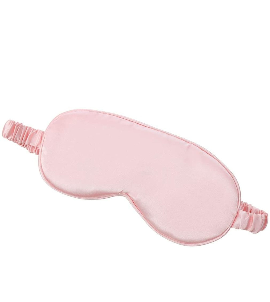 Eye Mask - Pink Satin