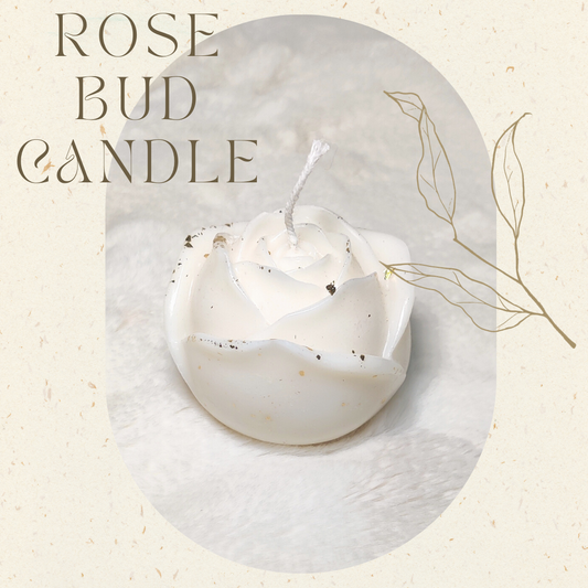 Rose bud scented candle
