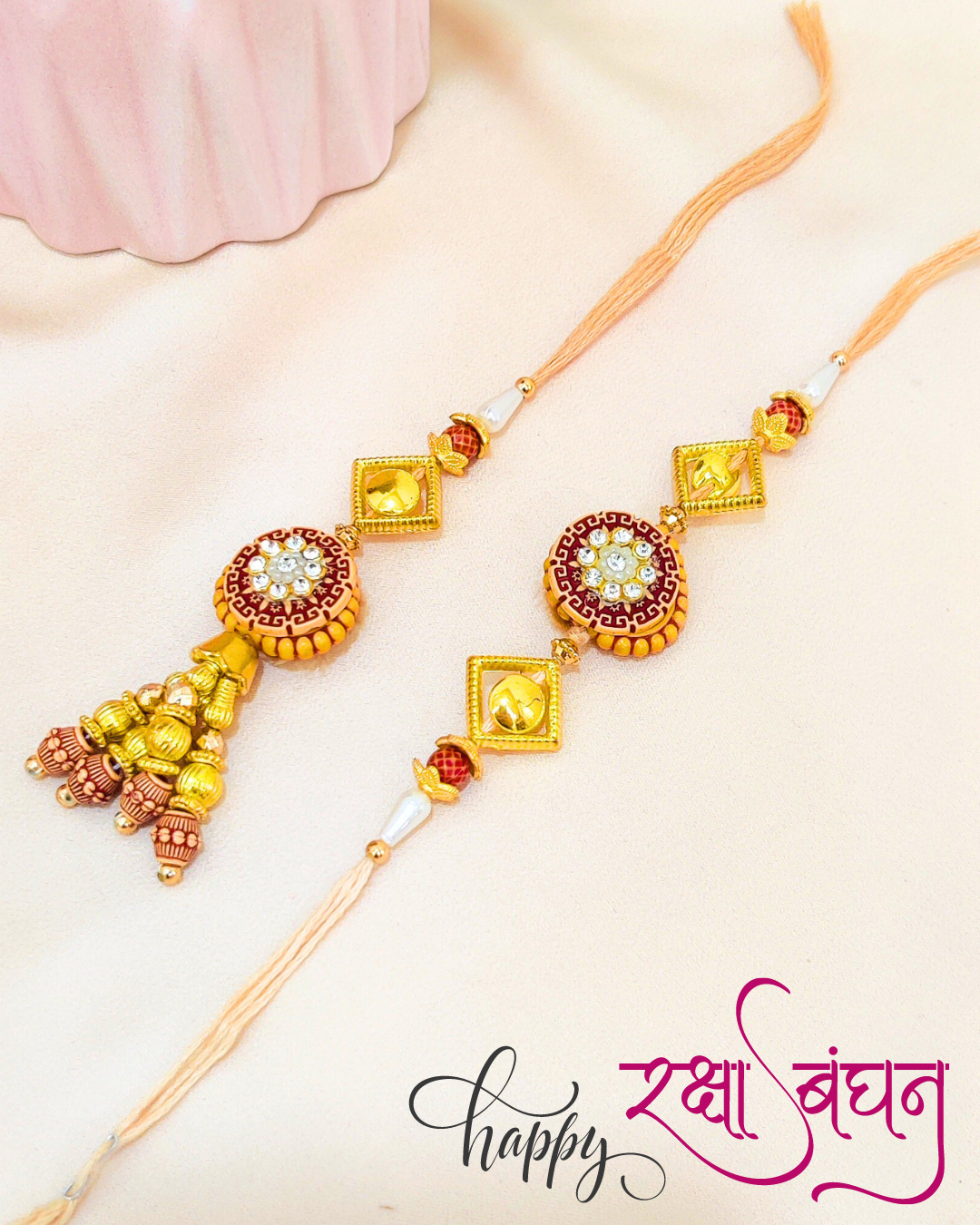 Beads Bhaiya Bhabhi Rakhi