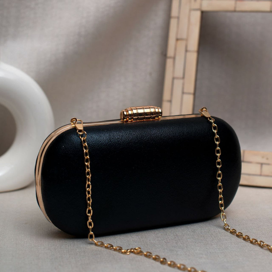 Designer Party Clutch - Black