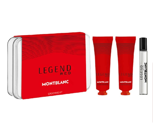 Mont Blanc Legend Red Grooming Kit (with name customization on the box, if ordered individually)