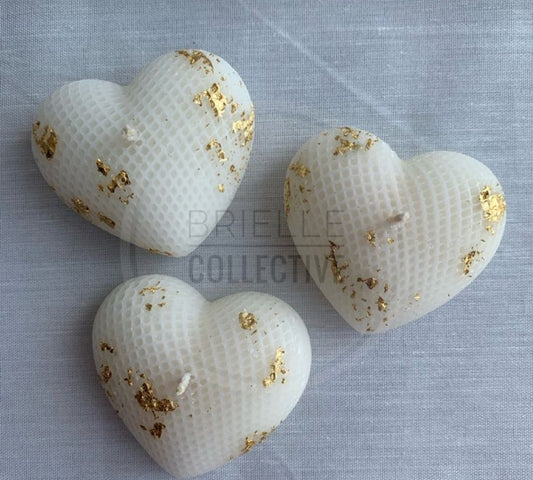 Heart candle pack of 2