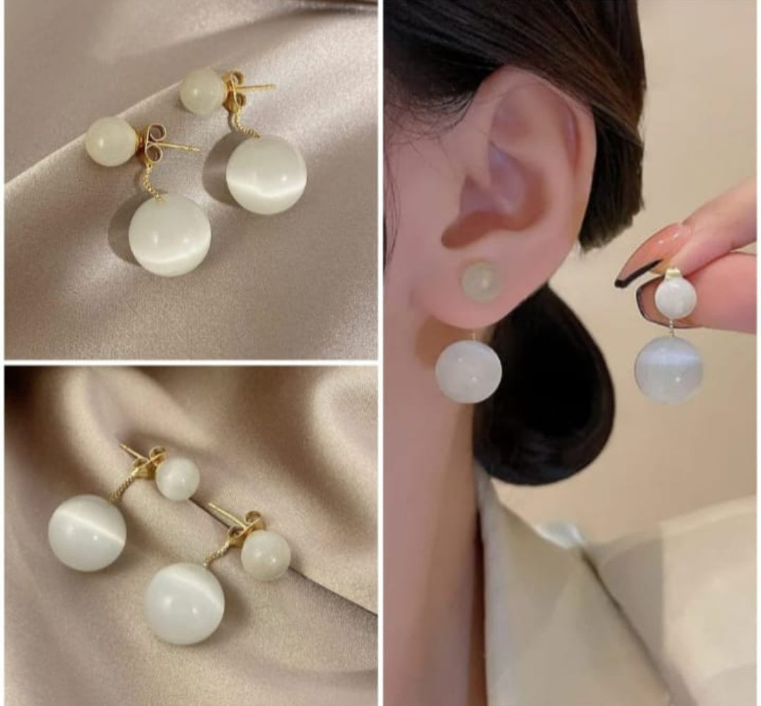 White Drops earrings