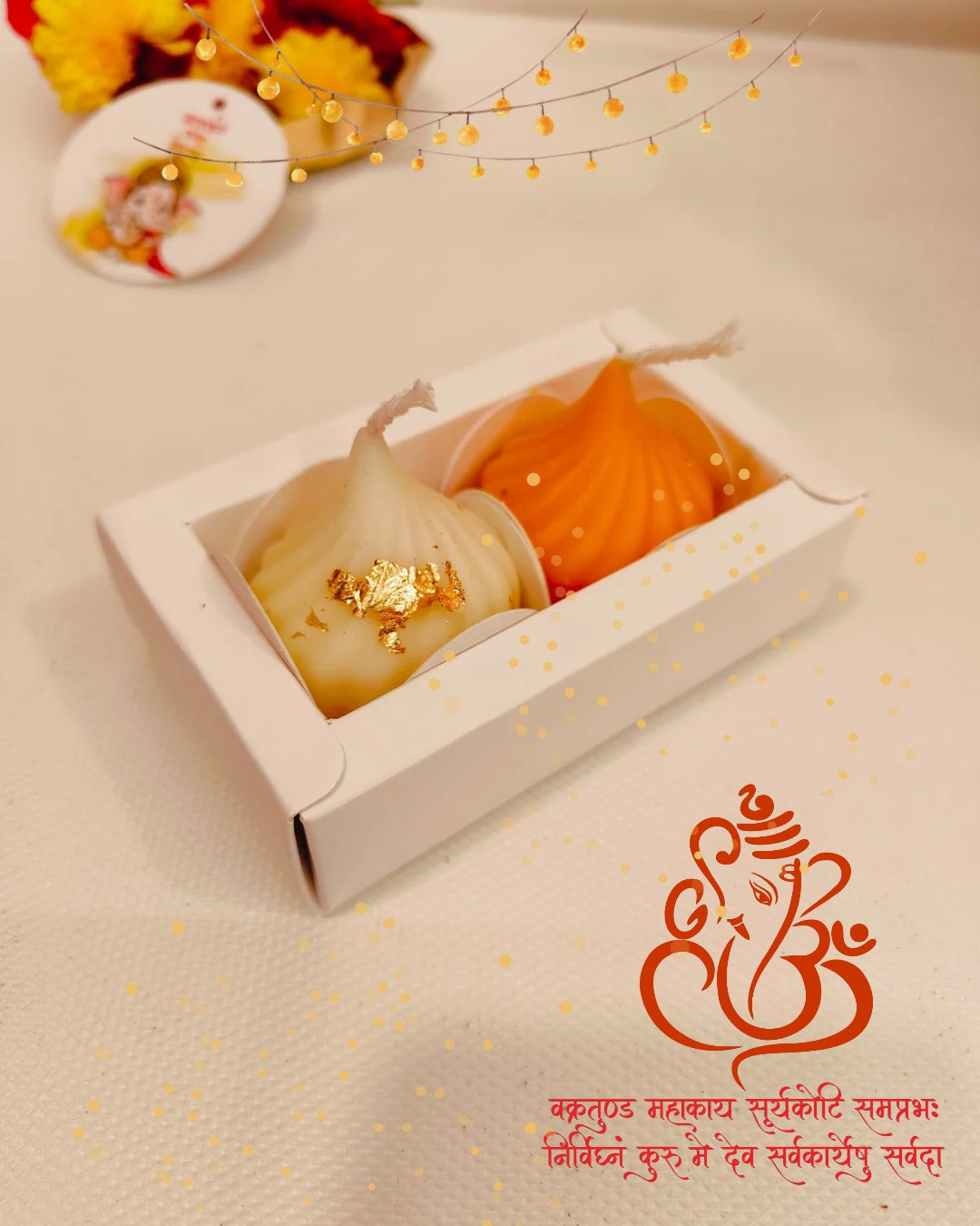 Modak Candles pack of 2