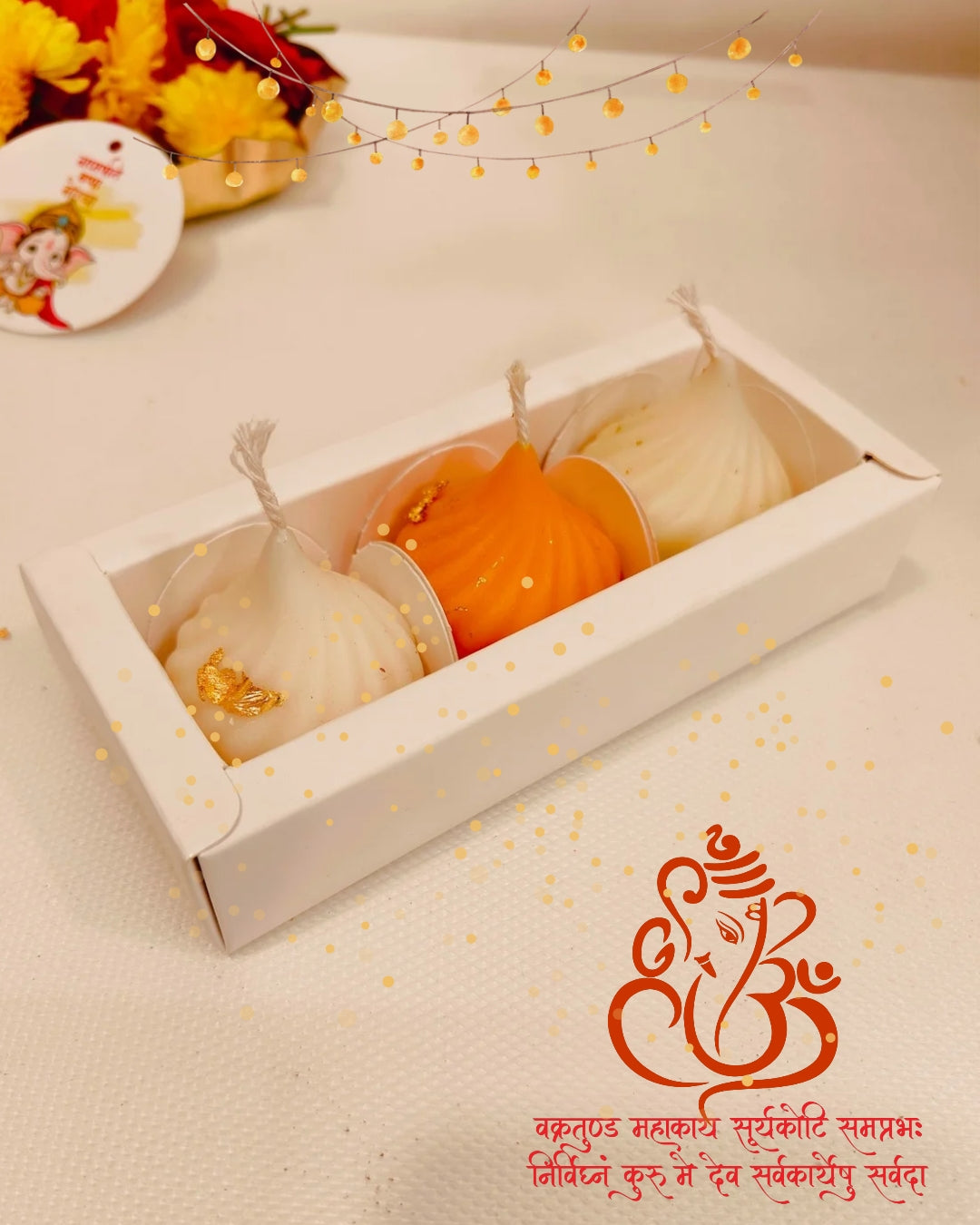 Modak Candles pack of 3