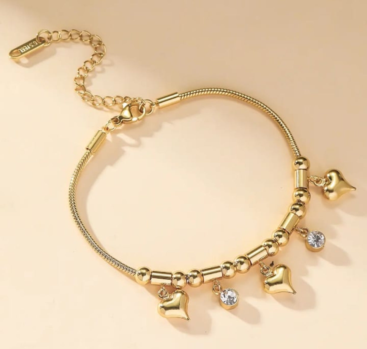 Small Heart Diamond Bracelet
