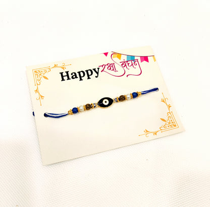 Evil Eye Rakhi Blue/White