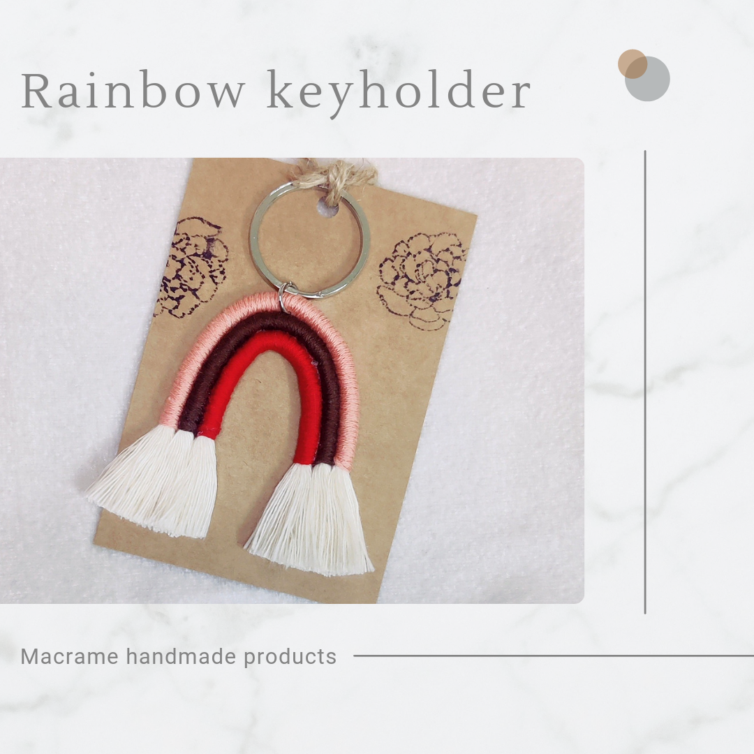 Rainbow key chain/key holder