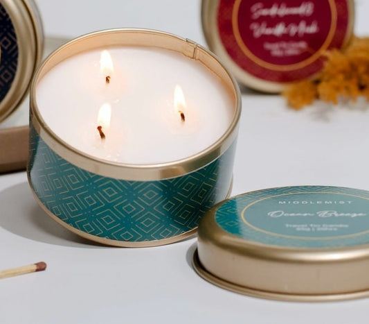 Ocean Breeze Scented Tin Candle