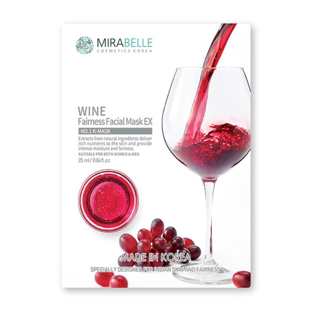 Mirabelle Wine Face Sheet Mask